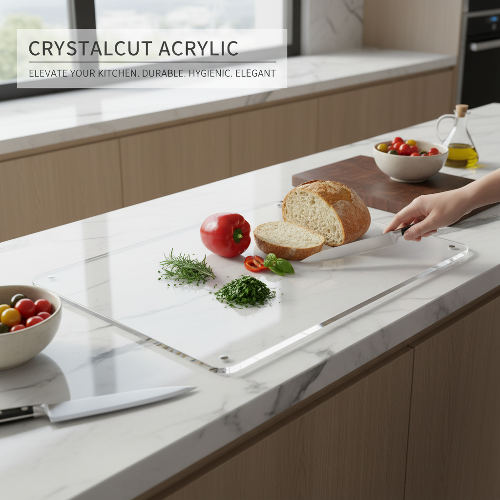 Non-Slip Acrylic Kitchen Chopping Board