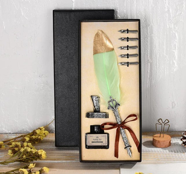 Oblique Ink Engraved Pen Set