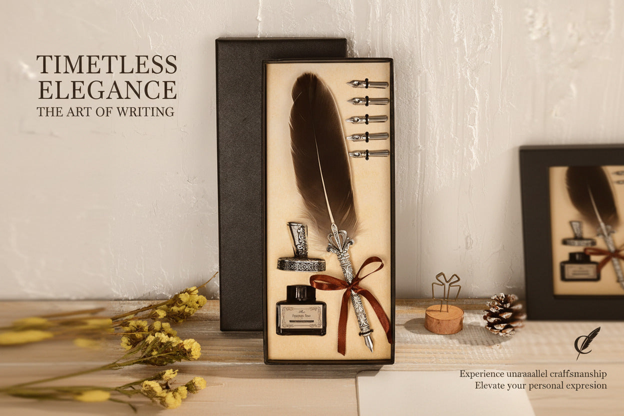 Oblique Ink Engraved Pen Set