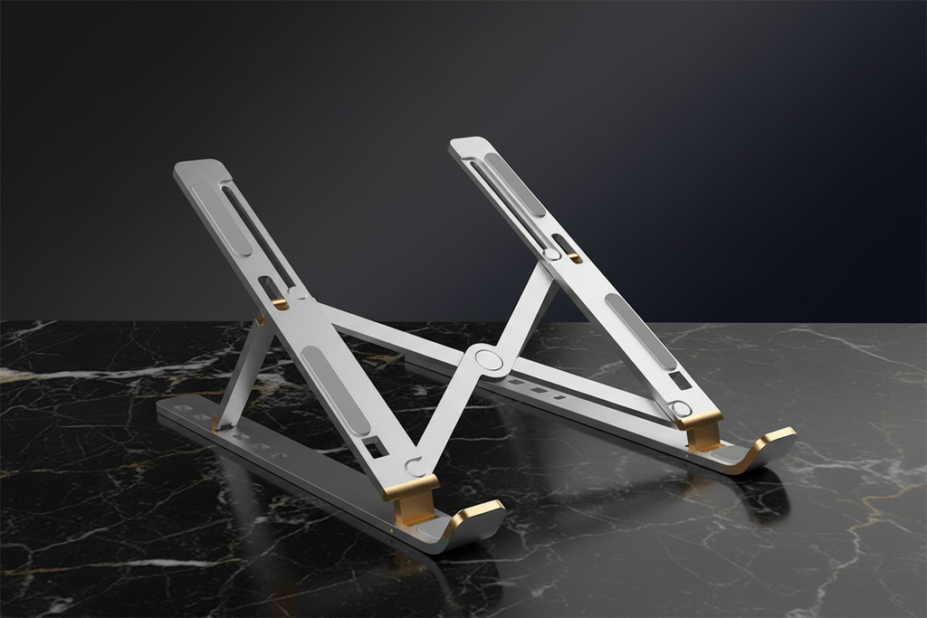 Six-Position Aluminum Laptop Riser