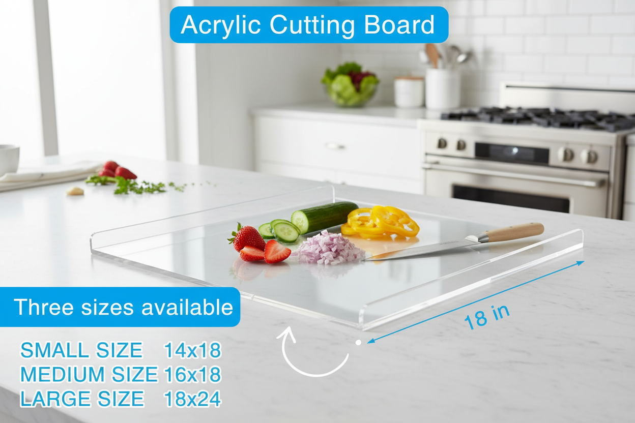 Non-Slip Acrylic Kitchen Chopping Board
